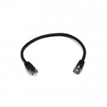Patchcord Cat5e - 1 pie negro
