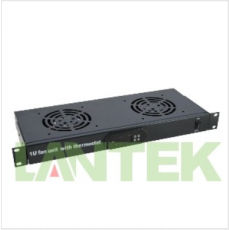 LANTEK Termostato digital 1U 2 Ventiladores, para rack